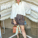 Hey Porter Striped Shorts