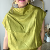Goldie Green Bubble Top