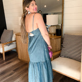 Darlin Denim Maxi Dress