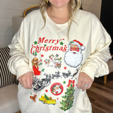 Santa's Sleigh Sweatshirt - Ivory