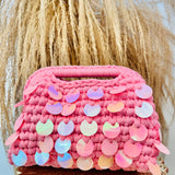 Sequin Handbag - Pink