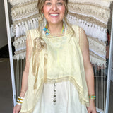 Vintage Dainty Lace Tank - Vintage Cream
