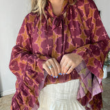 Taos Top - Magenta Geo Top