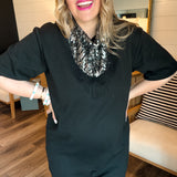 Members Only Lace Dress - Black