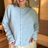 The Piper Cardigan - Sky Blue