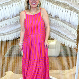 Tutti Frutti Twist Striped Maxi Dress