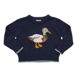 Baby Boys Oliver Sweater - Navy Mallard