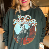 {Daydreamer} Chris Stapelton Horse Oversized Crew Sweatshirt