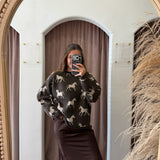 Roaming Horses Shadows Sweater - Chocolate