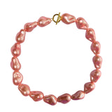 Ariel Pearl Collar Necklace - Pink