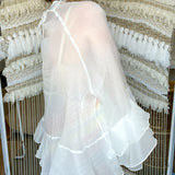 Poetry in Motion Sheer Ruffle Top
