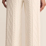 Gemma Cable Pant - Vanilla Ice