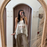 Mooncharm Mesh Hankie Cami Top