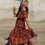 Malone Dress - Magenta Geo Dress
