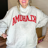 The Oklahoma Edit Reversible Mock Neck Sweatshirt