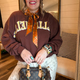{Daydreamer} Willie Nelson in Austin Oversized Crew Sweatshirt