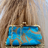 Turquoise Gold Chain Handbag