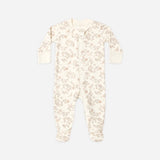 Zip Long Sleeve Sleeper Footie - Floral Vine