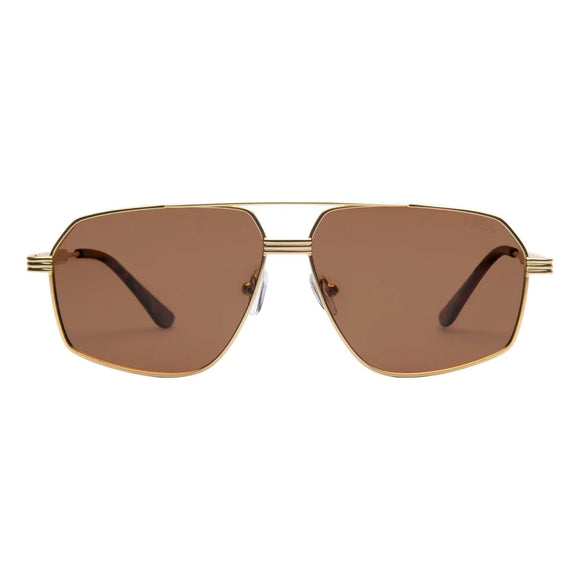 Bliss Polarized Sunglasses - Gold Brown
