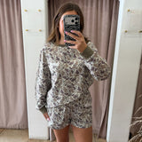 Birdie Long Sleeve Short Set - Duck Camo