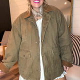 The Traveler Olive Brown Collared Jacket