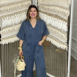 Free Style Mineral Wash Jumpsuit