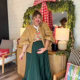 Evergreen Whirl Midi Skirt