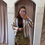 Blue Shores Stripe Cardigan