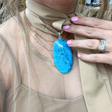 Large Stone Pendant - Turquoise