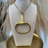 Large Horse Bit Chain Necklace