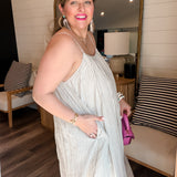 Subtle Stripes Maxi Dress