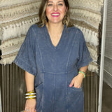 Free Style Mineral Wash Jumpsuit