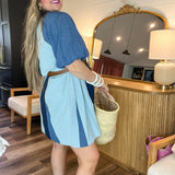 Blue Ridge Belle Denim Mini Dress