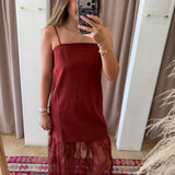 The Merlot Maxi Lace Dress