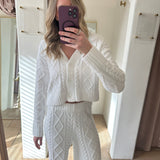 Elsa Cable Cardigan -  Vanilla Ice