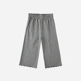 Wide Leg Pant Black Gingham