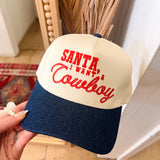 Santa, I Want A Cowboy Canvas Cap