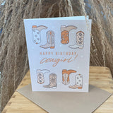 Happy Birthday Cowgirl Card