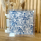 Chinoiserie Print Large Tray