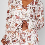 {MUMU} Classic PJ Set - Country Horses Jersey