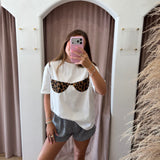 Wild Thing Leopard Bra Tee