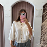 Candy Cream Button Down Cardigan