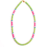 Green + Vinyl Chunky Necklace
