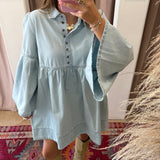 Little Denim Babydoll Dress