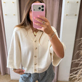 Candy Cream Button Down Cardigan