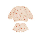 Cherry Summer Terry Set - Cherries