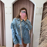 Jet Stream Fringe Denim Jacket