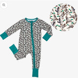 Bamboo Zipper Pajama - Delta Wings