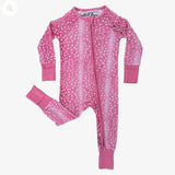 Bamboo Zipper Pajama - Fuchsia Fawn