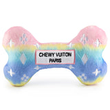 Pink Ombre Chewy Vuiton Bone Toy - X-Large